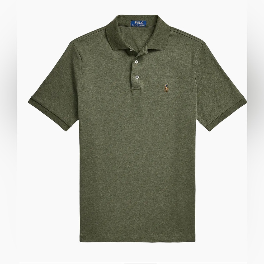 Polo Ralph Lauren Classic Fit Soft Cotton Polo Shirt XXL Service Green Heather